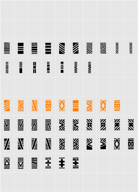 Stoned Character Map