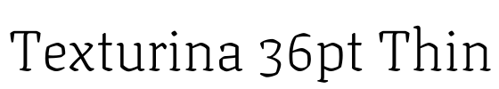Texturina 36pt Thin Font Image