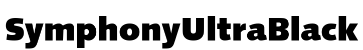 SymphonyUltraBlack Font Image