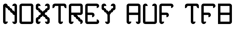 Noxtrey Auf tfb Font Image