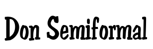Don Semiformal Font Image