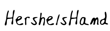 HershelsHand Font Image