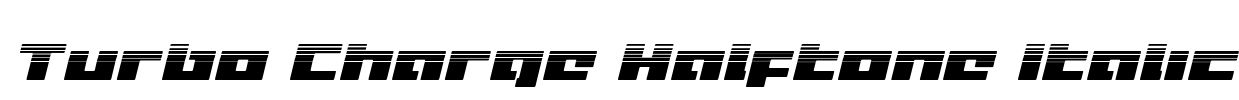 Turbo Charge Halftone Italic