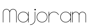 Majoram Font Image