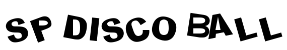 SP DISCO BALL Font Image