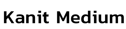 Kanit Medium Font Image