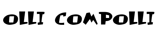 Olli Compolli Font Image