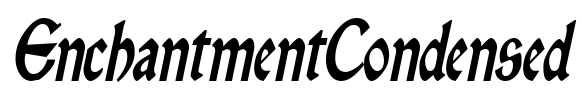 EnchantmentCondensed Font Image