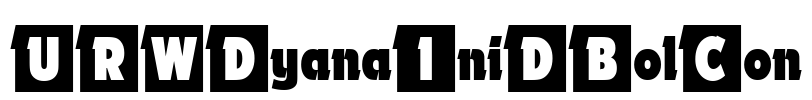 URWDyanaIniDBolCon Font Image