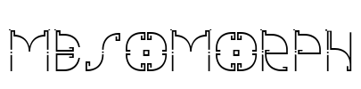 mesomorph Font Image