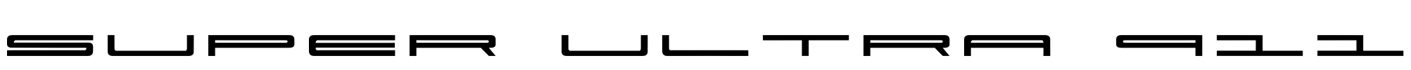 Super Ultra 911 Font Image