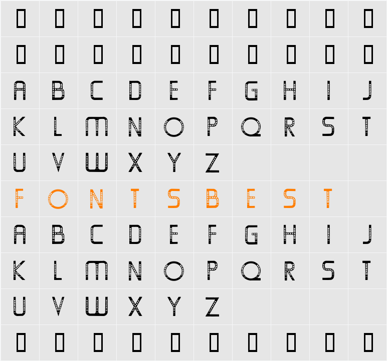 OldFolksShuffle Character Map