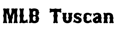 MLB Tuscan Font Image