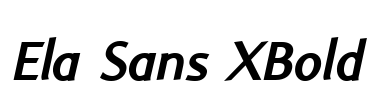 Ela Sans XBold