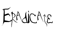 Eradicate Font Image