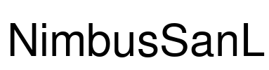 NimbusSanL Font Image