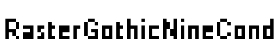 RasterGothicNineCond
