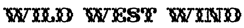 Wild West Wind Font Image