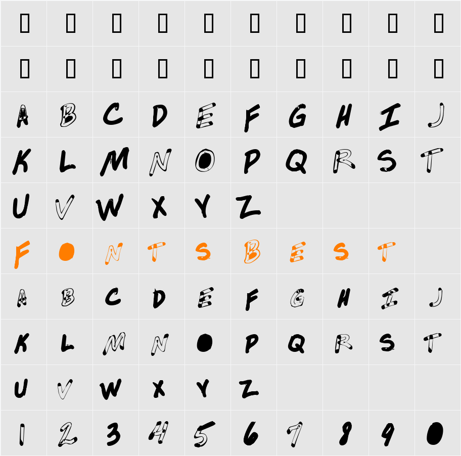 JI-Serosa Character Map