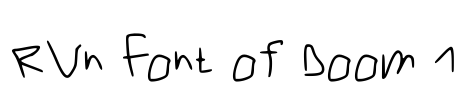 RVn Font of Doom 1 Font Image