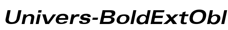 Univers-BoldExtObl