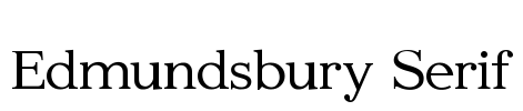 Edmundsbury Serif Font Image