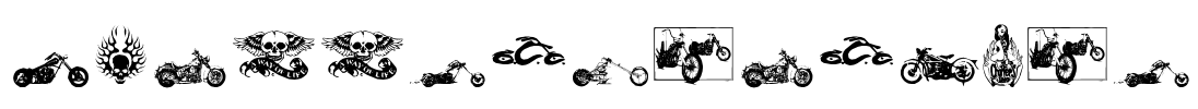 choppersforlife Font Image