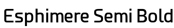 Esphimere Semi Bold