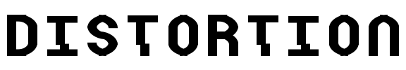 Distortion Font Image