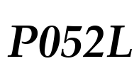 P052L Font Image