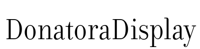 DonatoraDisplay Font Image
