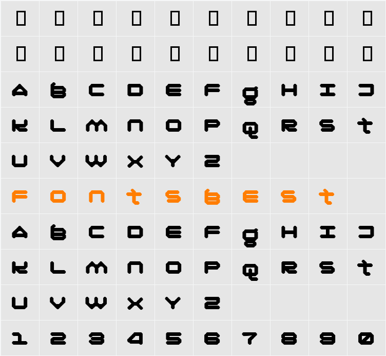Oliray41 Character Map