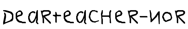 DearTeacher-Nor Font Image