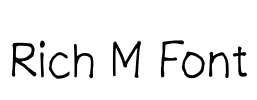 Rich M Font Font Image