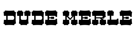 Dude Merle Font Image