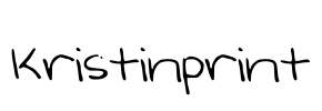 Kristinprint Font Image