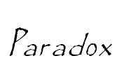 Paradox Font Image
