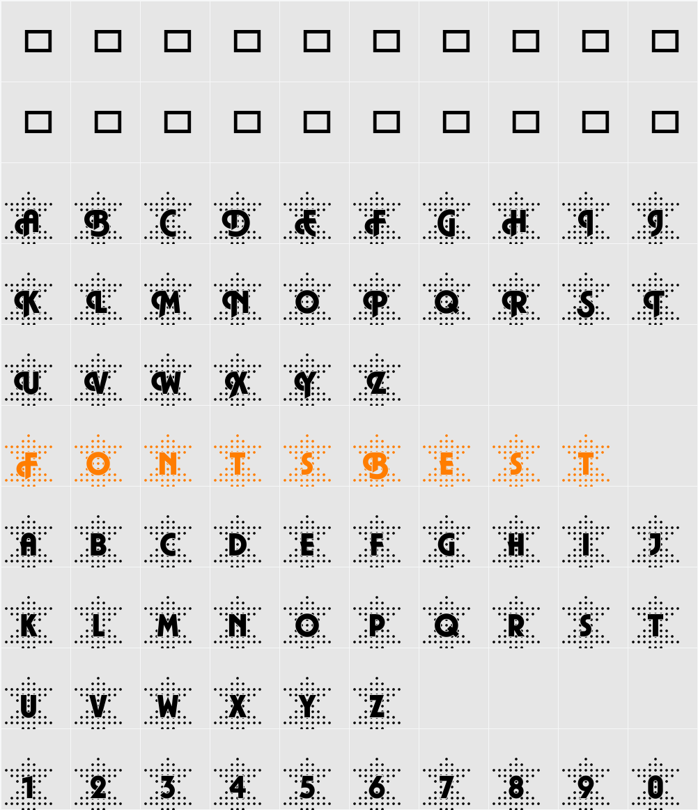 Plaza47 Becker Character Map