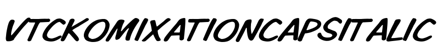 VTCKomixationCapsItalic Font Image