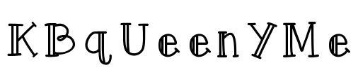 KBqUeenYMe Font Image
