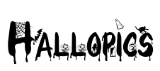 Hallopics Font Image