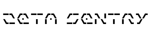 Zeta Sentry Font Image