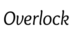 Overlock Font Image