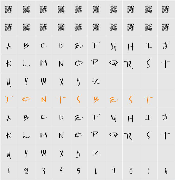 DrawingMachine Character Map