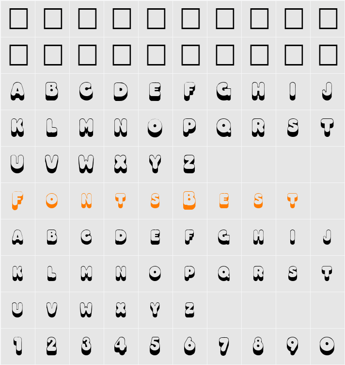 HILLARY Character Map