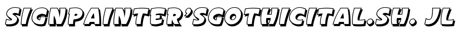 SignPainter'sGothicItal.Sh. JL
