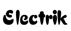 Electrik Font Image