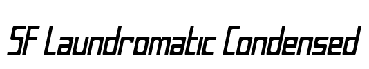 SF Laundromatic Condensed Font Image