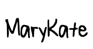 MaryKate Font Image