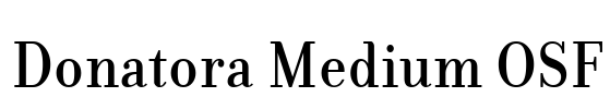 Donatora Medium OSF Font Image